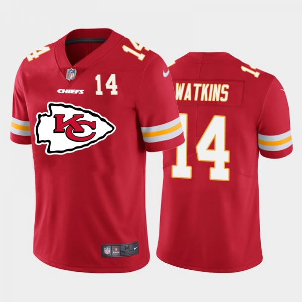 Nike Chiefs 14 Sammy Watkins Red Team Big Logo Number Vapor Untouchable Limited Jersey