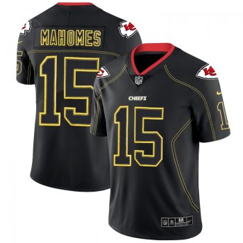 Nike Chiefs 15 Patrick Mahomes Black Shadow Legend Limited Jersey