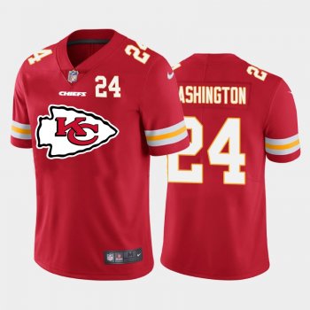 Nike Chiefs 24 DeAndre Washington Red Team Big Logo Number Vapor Untouchable Limited Jersey