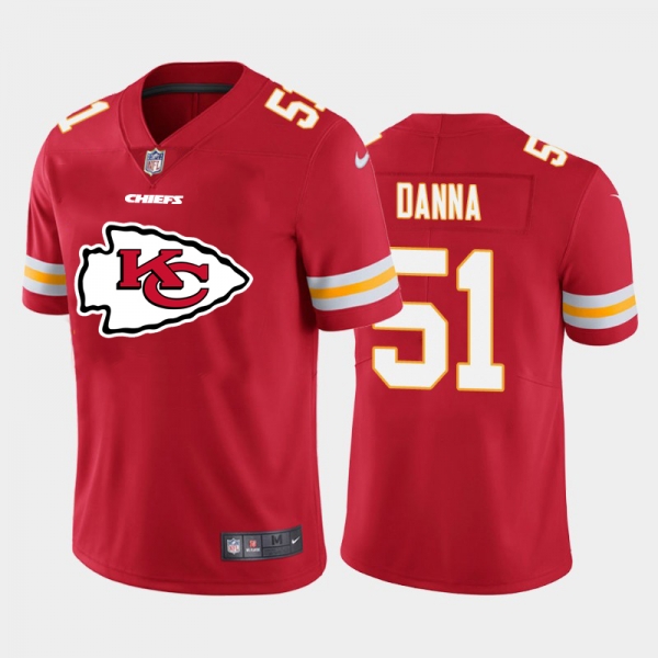 Nike Chiefs 51 Mike Danna Red Team Big Logo Vapor Untouchable Limited Jersey