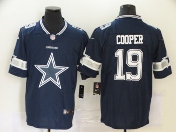 Nike Cowboys 19 Amari Cooper Navy Team Big Logo Vapor Untouchable Limited Jersey