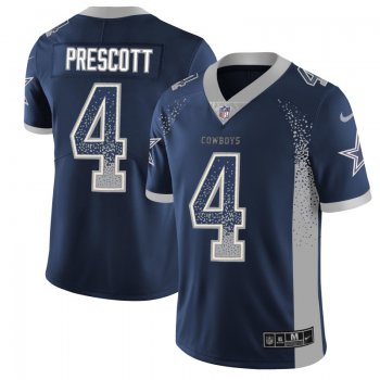 Nike Cowboys 4 Dak Prescott Navy Drift Fashion Limited Jersey