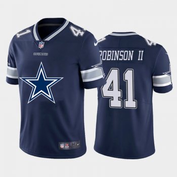 Nike Cowboys 41 Reggie Robinson II Navy Team Big Logo Vapor Untouchable Limited Jersey