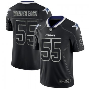 Nike Cowboys 55 Leighton Vander Esch Black Shadow Legend Limited Jersey