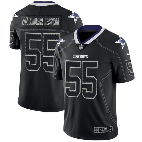 Nike Cowboys 55 Leighton Vander Esch Black Shadow Legend Limited Jersey