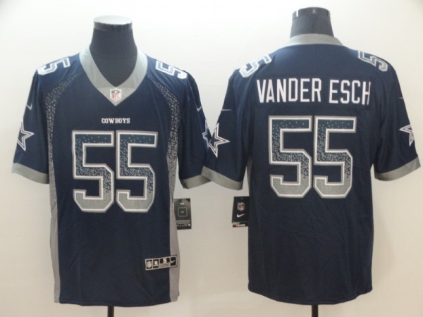 Nike Cowboys 55 Leighton Vander Esch Navy Drift Fashion Limited Jersey