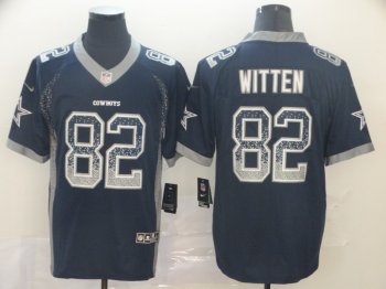 Nike Cowboys 82 Jason Witten Navy Drift Fashion Limited Jersey