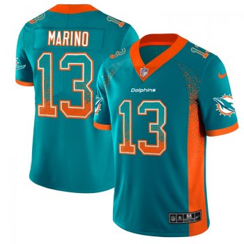 Nike Dolphins 13 Dan Marino Aqua Drift Fashion Limited Jersey