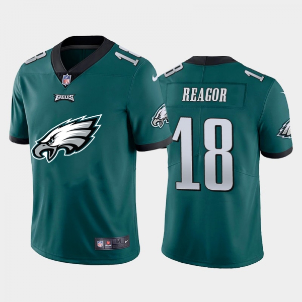 Nike Eagles 18 Jalen Reagor Green Team Big Logo Vapor Untouchable Limited Jersey