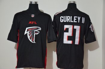 Nike Falcons 21 Todd Gurley II Black Team Big Logo Vapor Untouchable Limited Jersey