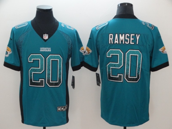 Nike Jaguars 20 Jalen Ramsey Teal Drift Fashion Limited Jersey