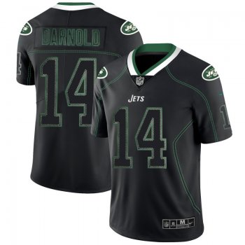 Nike Jets 14 Sam Darnold Black Shadow Legend Limited Jersey