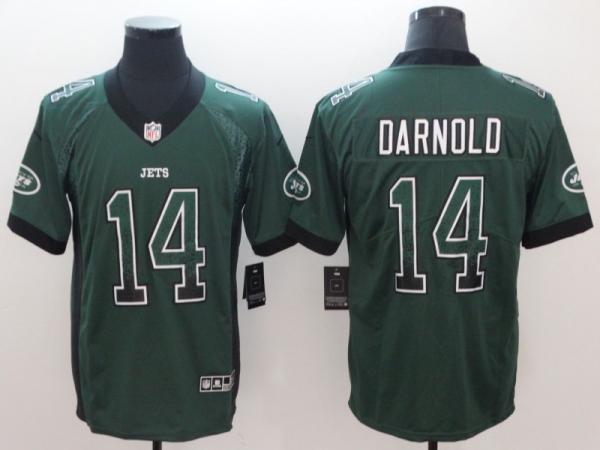 Nike Jets 14 Sam Darnold Green Drift Fashion Limited Jersey