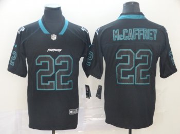 Nike Panthers 22 Christian McCaffrey Black Shadow Legend Limited Jersey