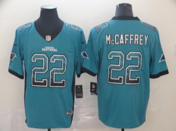 Nike Panthers 22 Christian McCaffrey Blue Drift Fashion Limited Jersey