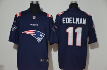 Nike Patriots 11 Julian Edelman Navy Team Big Logo Vapor Untouchable Limited Jersey