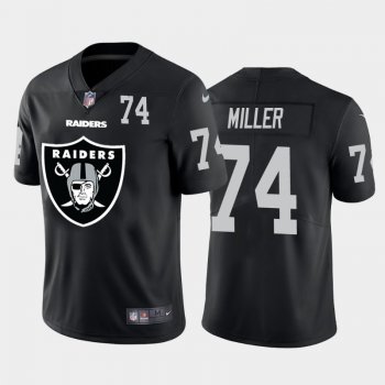 Nike Raiders 74 Kolton Miller Black Team Big Logo Number Vapor Untouchable Limited Jersey