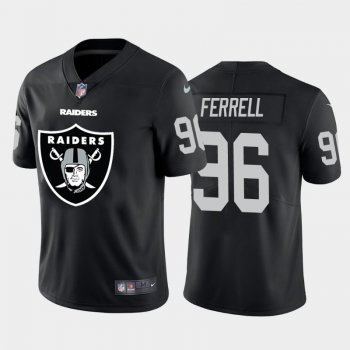 Nike Raiders 96 Clelin Ferrell Black Team Big Logo Vapor Untouchable Limited Jersey