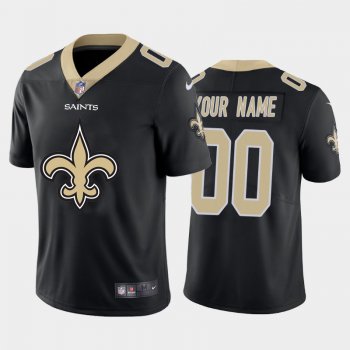 Nike Saints Customized Black Team Big Logo Vapor Untouchable Limited Jersey