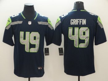 Nike Seahawks 49 Shaquill Griffin Navy Drift Fashion Elite Jersey