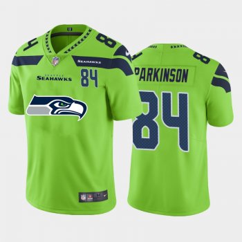 Nike Seahawks 84 Colby Parkinson Green Team Big Logo Number Vapor Untouchable Limited Jersey