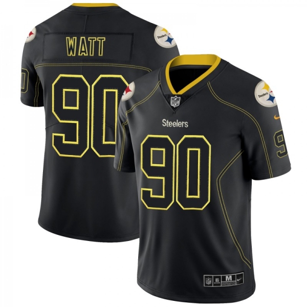 Nike Steelers 90 T.J. Watt Black Shadow Legend Limited Jersey