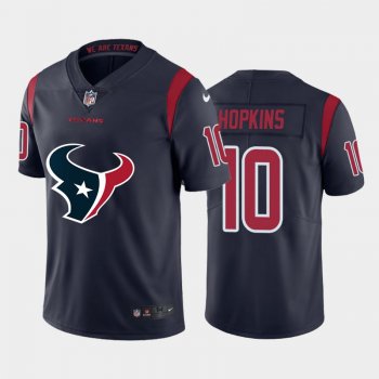 Nike Texans 10 DeAndre Hopkins Navy Team Big Logo Color Rush Limited Jersey