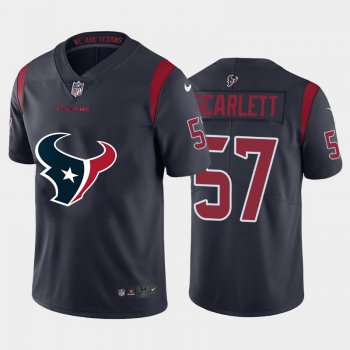 Nike Texans 57 Brennan Scarlett Navy Team Big Logo Color Rush Limited Jersey