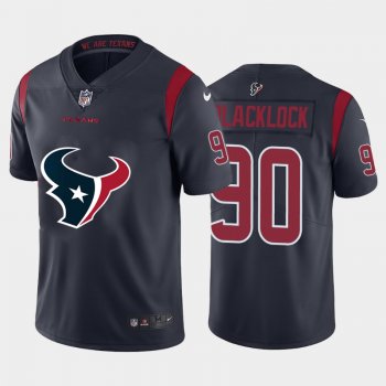 Nike Texans 90 Ross Blacklock Navy Team Big Logo Color Rush Limited Jersey