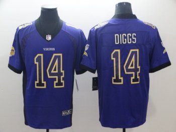 Nike Vikings 14 Stefon Diggs Purple Drift Fashion Limited Jersey