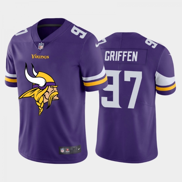 Nike Vikings 97 Everson Griffen Purple Team Big Logo Vapor Untouchable Limited Jersey