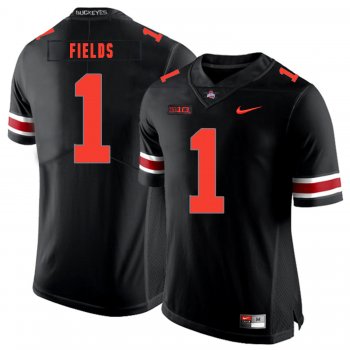 Nike Ohio State Buckeyes 1 Justin Fields Black Shadow Legend Limited College Football Jersey