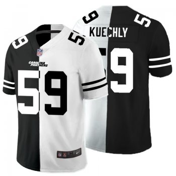 Nike Panthers 59 Luke Kuechly Black And White Split Vapor Untouchable Limited Jersey