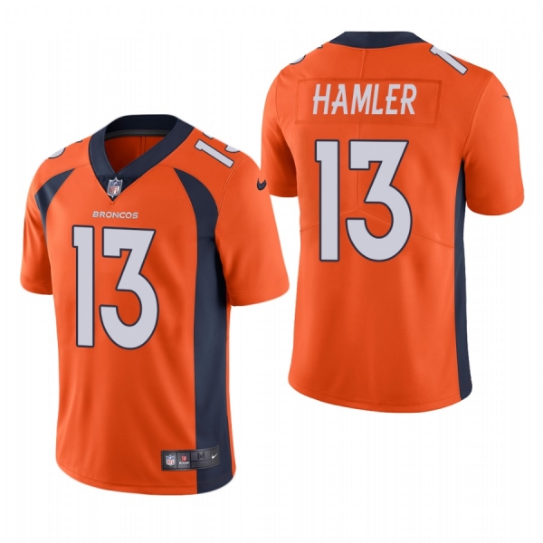 KJ Hamler #13 Denver Broncos Orange 2020 NFL Draft Vapor Limited Jersey