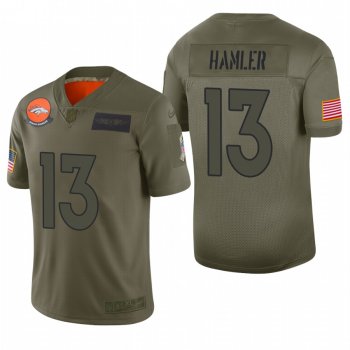 Denver Broncos KJ Hamler Olive 2019 Salute to Service Limited Jersey