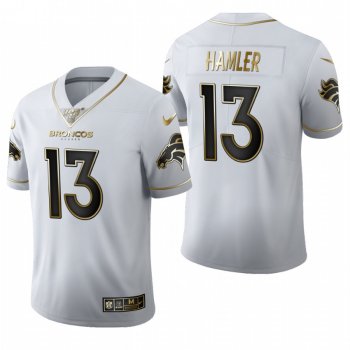 Broncos KJ Hamler White 2020 NFL Draft Golden Edition Jersey