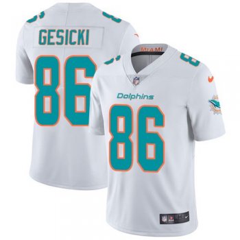 Youth Nike Dolphins 86 Mike Gesicki White Vapor Untouchable Limited Jersey