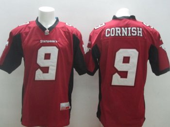 Calgary Stampeders #9 Cornish Red Stitched CFL Jersey