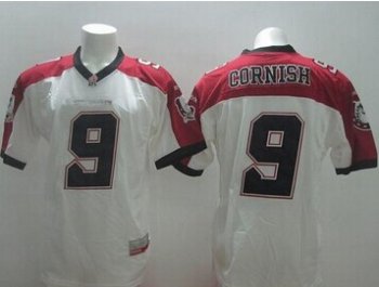 Stampeders #9 Jon Cornish White Stitched CFL Jersey