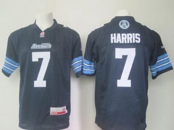 Toronto Argonauts #7 Trevor Harris Navy Blue Stitched CFL Jersey