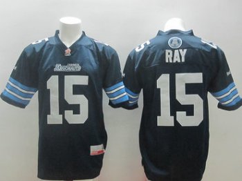 Toronto Argonauts #15 Ricky Ray Blue Stitched CFL Jersey