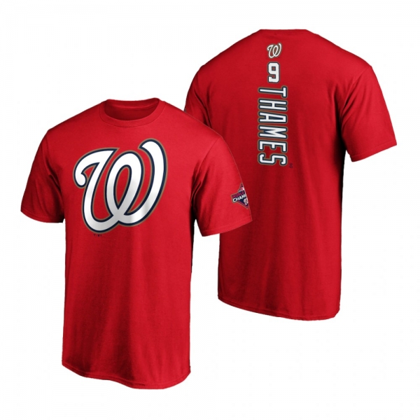 Washington Nationals Eric Thames Red 2020 Gold Program T-Shirt