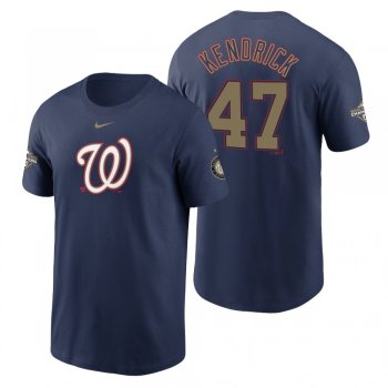 Washington Nationals Howie Kendrick Navy 2020 Gold Program T-Shirt