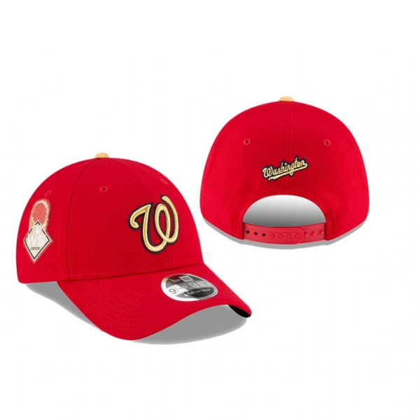 Washington Nationals Red 2020 Gold Program Championship 9FORTY Adjustable Hat