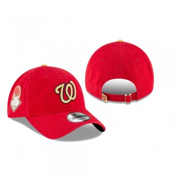 Washington Nationals Red 2020 Gold Program Championship 9TWENTY Adjustable Hat