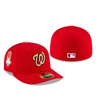 Washington Nationals Red 2020 Gold Program Championship Low Profile 59FIFTY Fitted Hat