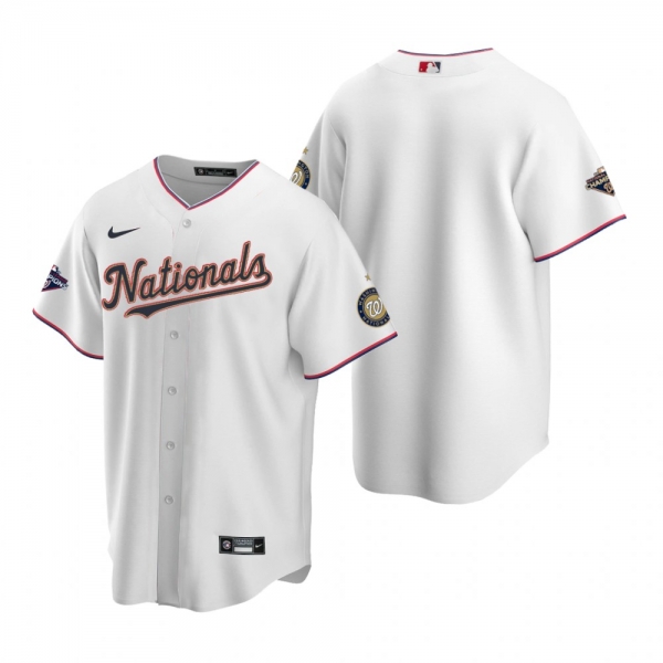 Washington Nationals Nike White Gold 2020 Gold Program Replica Jersey