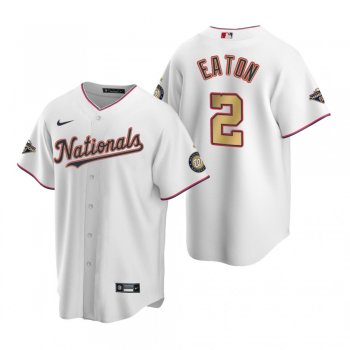 Washington Nationals Adam Eaton Nike White 2020 Gold Program Replica Jersey