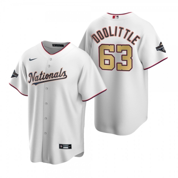 Youth Nationals Sean Doolittle White Gold 2020 Gold Program Replica Jersey