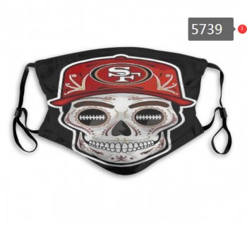 49ers Skull Mask with PM2.5 Filter Double Protection (1)